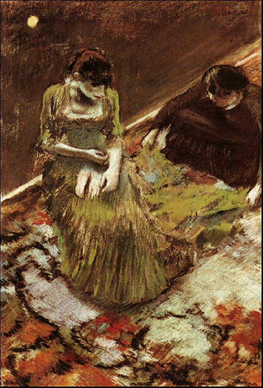 Edgar Degas Avant l'Entree en Scene Germany oil painting art